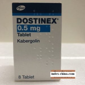 Dostinex medicine 0.5mg Cabergoline treats infertility in women with high Prolactin or pituitary tumors